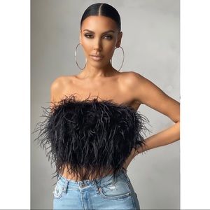 Club L London Dream Daze top in Black                     US size 4  *Sold Out*